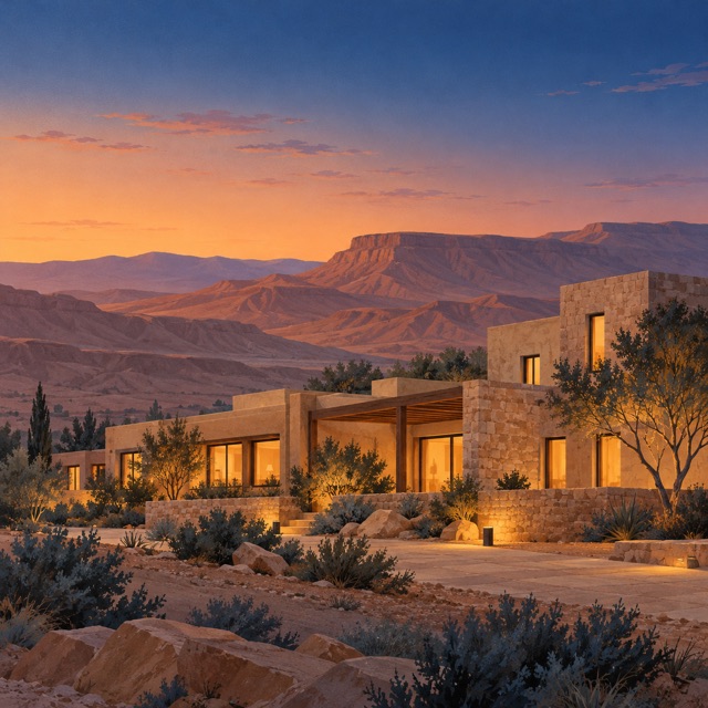 Desert accommodation in Sde Boker